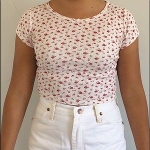 Brady Melville Ashlyn Bow Top With Red Flowers